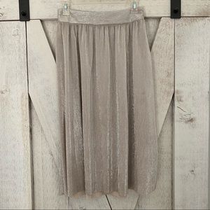 Who What Wear shimmery midi skirt